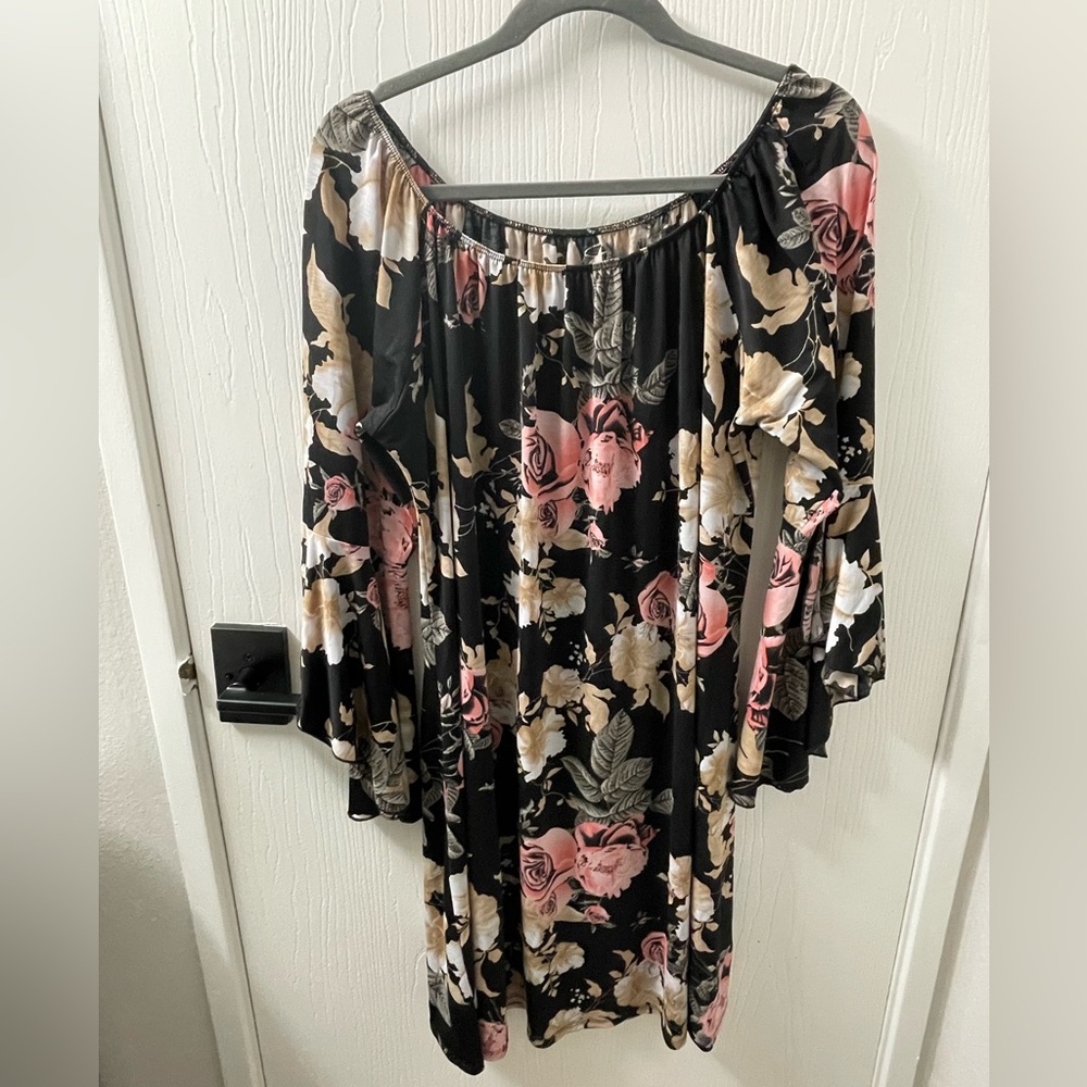 Floral Off-Shoulder Dress